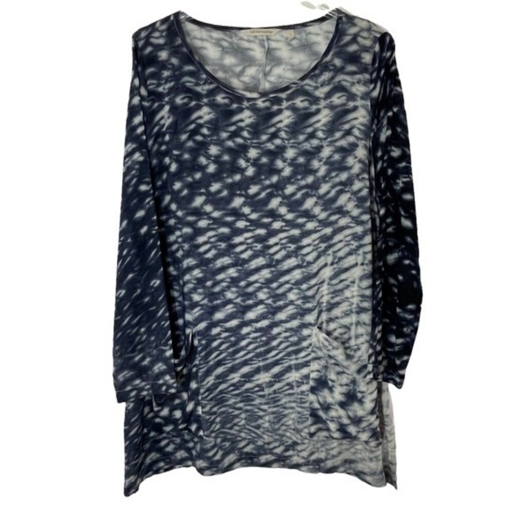 Soft Surrounding Tie Dye Reflections Tunic Top With Pockets L